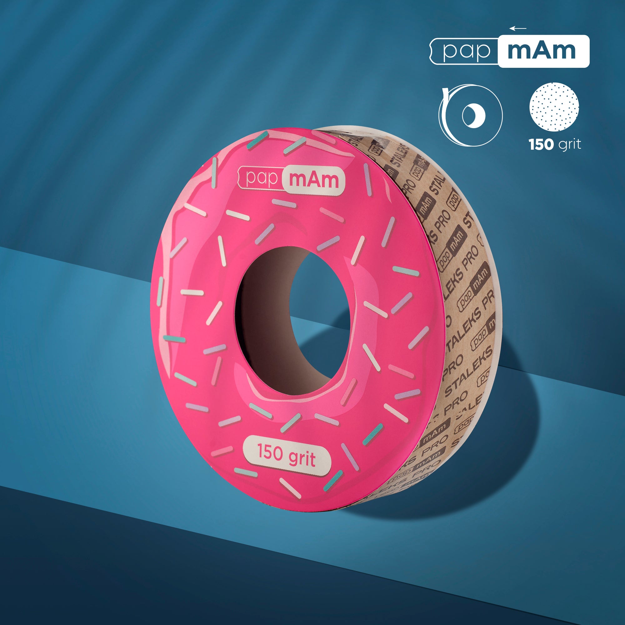 Refill roll for nail file papmAm (without plastic case) Bobbinail STALEKS PRO 150 grit  (7meters) image 0